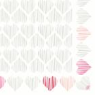 Duni 202587 Dunisoft Amour napkin with pattern, 40x40 cm, 1/4 fold, 60pcs/pack product photo