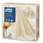 Tork 478731 LinStyle Dinner napkin, cream, 39x39mm, 1/4 fold, compostable, 50 pc product photo