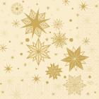 Duni 211565 Tissue Stargazing Cream szalv&eacute;ta, 33x33 cm,1/4 hajt., 250db/csom (K) term&eacute;kfot&oacute;