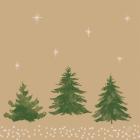 Duni 211520 Bio Dunisoft Humble Trees napkins, 40x40 cm, 1/4 fold,60 pcs/pack(C) product photo