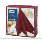 Tork 478855 Premium Linstyle Dinner szalv&eacute;ta, burgundi sz&iacute;n, 1/4 hajtott,1r&eacute;tegű term&eacute;kfot&oacute;