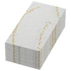 Duni 200795 Dunisoft napkin, GOLDEN STARDUST, white, 40x40, 1/8, 21X60pcs (K) product photo