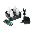 Duni 176506 Multicolor 4-pc LED candle set product photo