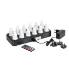 Duni 206435 LED szett Plug Flex,&uacute;jrat&ouml;lthető,t&ouml;bbsz&iacute;nű,12 db 70x40mm Feh&eacute;r term&eacute;kfot&oacute;