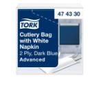 Tork 474330 s&ouml;t&eacute;tk&eacute;k evőeszk&ouml;ztart&oacute; feh&eacute;r szalv&eacute;t&aacute;val, 390x230 mm, 100db/csomag term&eacute;kfot&oacute;