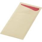 Duni 450056 Sacchetto cutlery pouch with napkin, cream, 19x8.5cm, 100 pcs/pack product photo