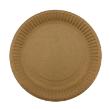 Paper plate, kraft, &Oslash;180 mm product photo