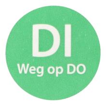 ETIKET 19MM ROND HACCP DI WEG OP DO VELLUM WIK 2B ROL A 500 Productfoto