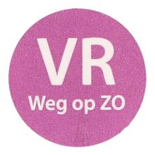ETIKET 19MM ROND HACCP VR WEG OP ZO VELLUM WIK 2B ROL A 500 Productfoto