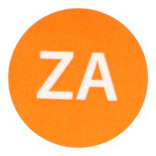 ETIKET 19MM ROND HACCP ZATERDAG ORANJE VELLUM WIK 2B ROL A 500 Productfoto