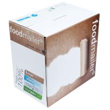 Foodmailer golfkarton wit smal 25,5x15,5x2,4cm 9 liter Productfoto