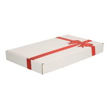 BRIEVENBUSDOOS 255X160X28MM A5 WIT RODE STRIK E GOLF FEFCO 0427 #2 Productfoto