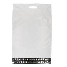 VERZENDZAK RLDPE 65MY 450X550+70+60MM DUBBELE PLAKSTRIP MET HANDGREEP Productfoto