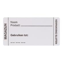 ETIKET 35X70MM HACCP MAGAZIJN WIT VELLUM WIK 3B ROL A 250 Productfoto