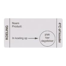 ETIKET 35X70MM HACCP KOELING WIT VELLUM WIK 3B ROL A 250 Productfoto