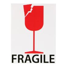 ETIKET 76,2X101,6MM FRAGILE WIT MC WIK 2B ROL A 100 Productfoto