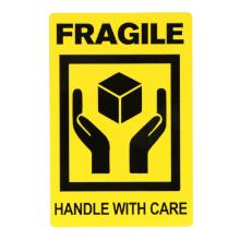 ETIKET 50,8X76,2MM HANDLE WITH CARE GEEL MC WIK 2B ROL A 200 Productfoto