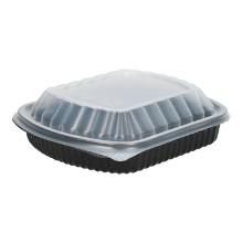 BAK PP RH 215X180X70MM 1071CC 1 VAKS ZWART + DEKSEL PP TRANSPARANT Productfoto
