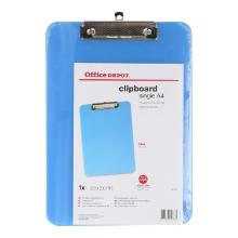 KLEMBORD KUNSTSTOF 23,5X34CM A4 BLAUW Productfoto