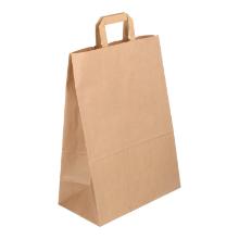 DRAAGTAS PAPIER 32+2X8,5X44CM BRUIN 80GRS PLAT HANDVAT VERIVE  #2 Productfoto