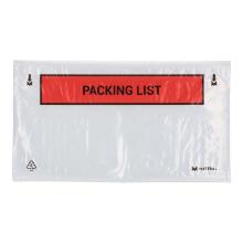 PAKLIJST ENVELOP RLDPE TRANSPARANT 225X115MM A8 DINLONG PACKINGLIST Productfoto