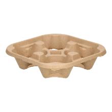 BEKERHOUDER STRONGHOLDER PULP BEIGE TBV 4 BEKERS Productfoto