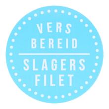 ETIKET 25MM ROND JUMBO VERS BEREID SLAGERSFILET WIT MC WIK 2B ROL A 500 #2 Productfoto