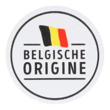 ETIKET 25MM ROND JUMBO BELGISCHE ORIGINE WIT MC WIK 2B ROL A 500 #2 Productfoto