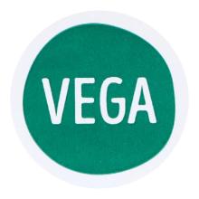 ETIKET 25MM ROND JUMBO VEGA FOODMARKT GROEN MC WIK 2B ROL A 500 #2 Productfoto
