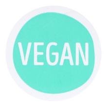 ETIKET 25MM ROND JUMBO VEGAN GROEN MC WIK 2B ROL A 500 #2 Productfoto