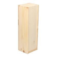 WIJNFLESKIST HOUT 1 FLES 335X95X95MM MET SCHUIFDEKSEL Productfoto