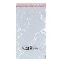ZAK RLDPE 30MY 160X250MM+50MM KLEP EN PLAKSTROOK GEPONST EN BEDRUKT TBV KLEDING Productfoto