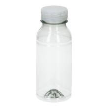 FLES RPET 250CC TRANSPARANT + DOP NATUREL Productfoto