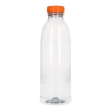 FLES RPET 750CC TRANSPARANT + DOP NATUREL Productfoto