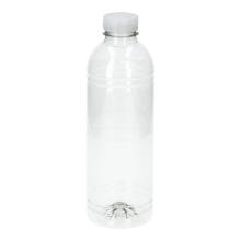 FLES RPET 1000CC TRANSPARANT + DOP NATUREL Productfoto