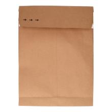VERZENDZAK 32X43+2X4CM BRUIN KRAFT RECYCLED 135GRS MET PLAK- EN TEARSTRIP #2 Productfoto