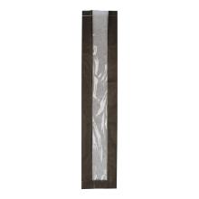 ZAK STOKBROOD PAPIER 110+2X50X580MM ZWART KRAFT + VENSTER Productfoto