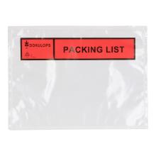 PAKLIJST ENVELOP PP TRANSPARANT 160X120MM DOKULOP A6 PACKING LIST Productfoto