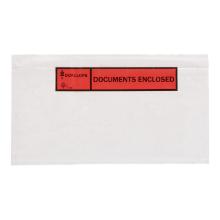 PAKLIJST ENVELOP PP TRANSPARANT 225X120MM DOKULOP DINLONG DOC. ENCLOSED Productfoto