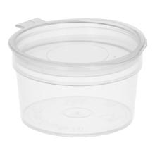 CUP PP RO 49X28MM 28CC TRANSPARANT + VAST DEKSEL TBV SAUS Productfoto