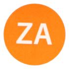 ETIKET 19MM ROND HACCP ZATERDAG ORANJE VELLUM WIK 2B ROL A 500 Productfoto
