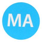 Etiket 19mm rond haccp maandag blauw wik 2b rol a 500 Productfoto