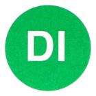 Etiket 19mm rond haccp dinsdag groen wik 2b rol a 500 Productfoto