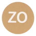 Etiket 19mm rond haccp zondag bruin wik 2b rol a 500 Productfoto