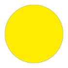 ETIKET 30MM ROND VOLVLAK GEEL MC WIK 1B ROL A 1000 #2 Productfoto