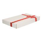 BRIEVENBUSDOOS 255X160X28MM A5 WIT RODE STRIK E GOLF FEFCO 0427 #2 Productfoto