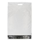 VERZENDZAK RLDPE 65MY 450X550+70+60MM DUBBELE PLAKSTRIP MET HANDGREEP Productfoto