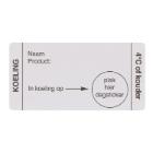 ETIKET 35X70MM HACCP KOELING WIT VELLUM WIK 3B ROL A 250 Productfoto