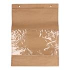 ZAK BROOD PAPIER 280+2X40X350MM BRUIN KRAFT + PE VENSTER  #2 Productfoto