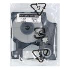 TAPE DYMO COMPATIBLE ZWART/WIT 12MM7MTR D1 45013 Productfoto